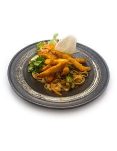 62H. PAD THAI mit Chicken Tempura