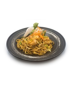 61G. YAKI SOBA mit Garnelen